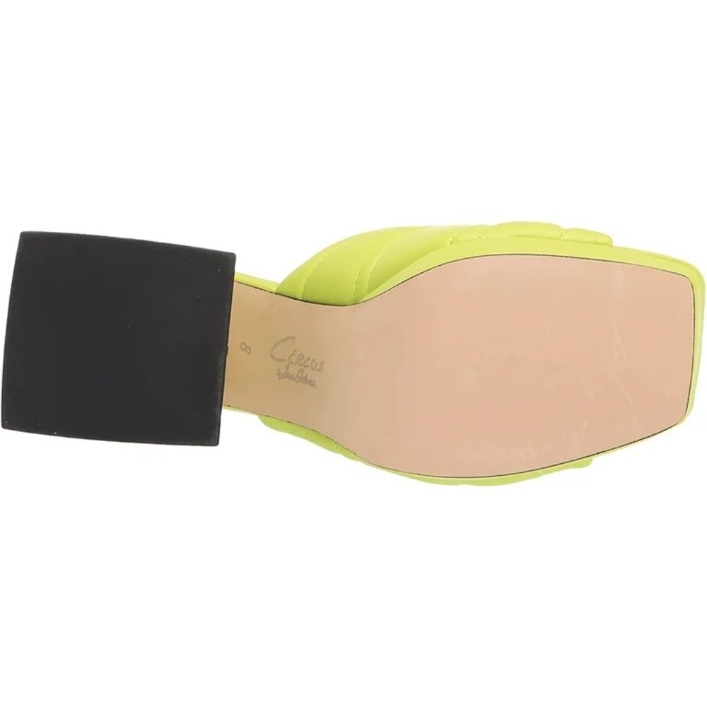 8.5 Circus by Sam Edelman Marlie mule in Citrus Lime Green Block Heel Sandals - Picture 9 of 10